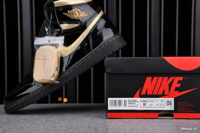 555088-032 (2020) 1 Air Jordan Gold High Metallic Black Retro 1224